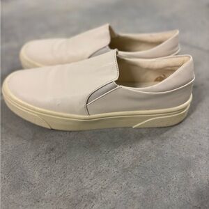 Zara Cream Slip-On Sneakers
